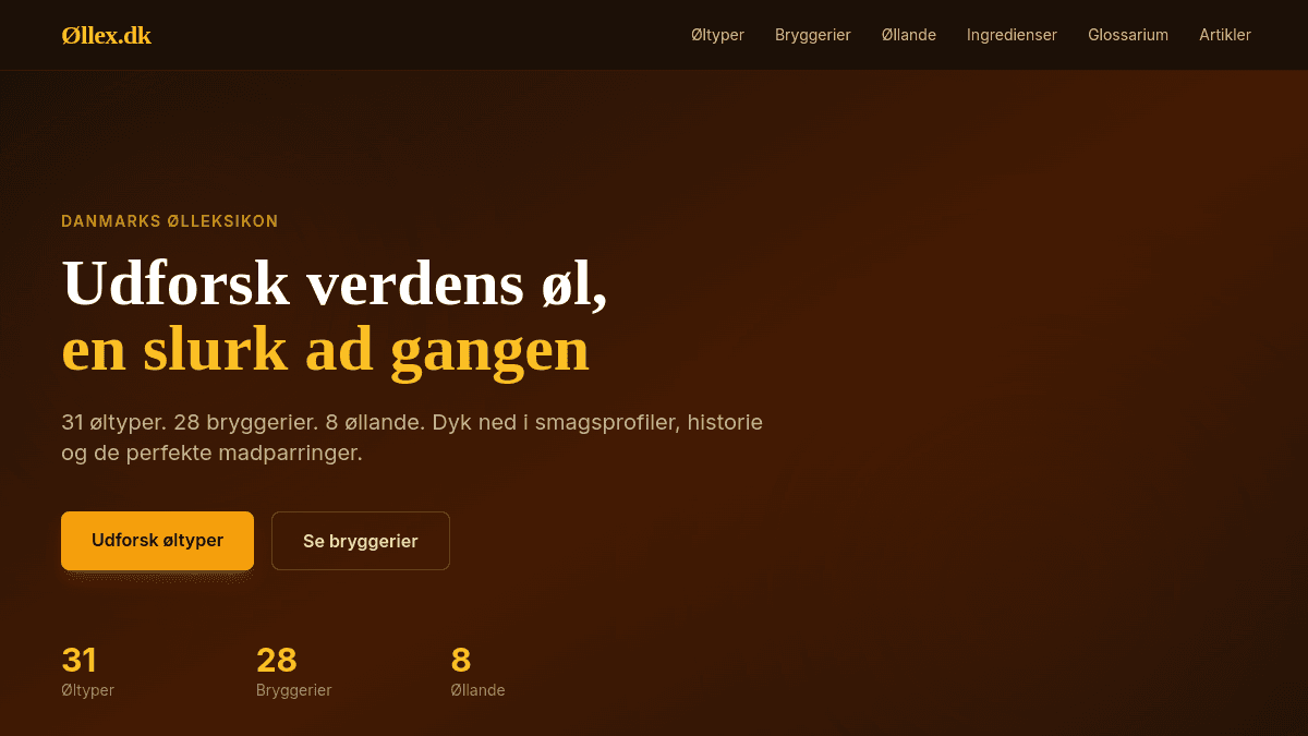 Screenshot af Øllex