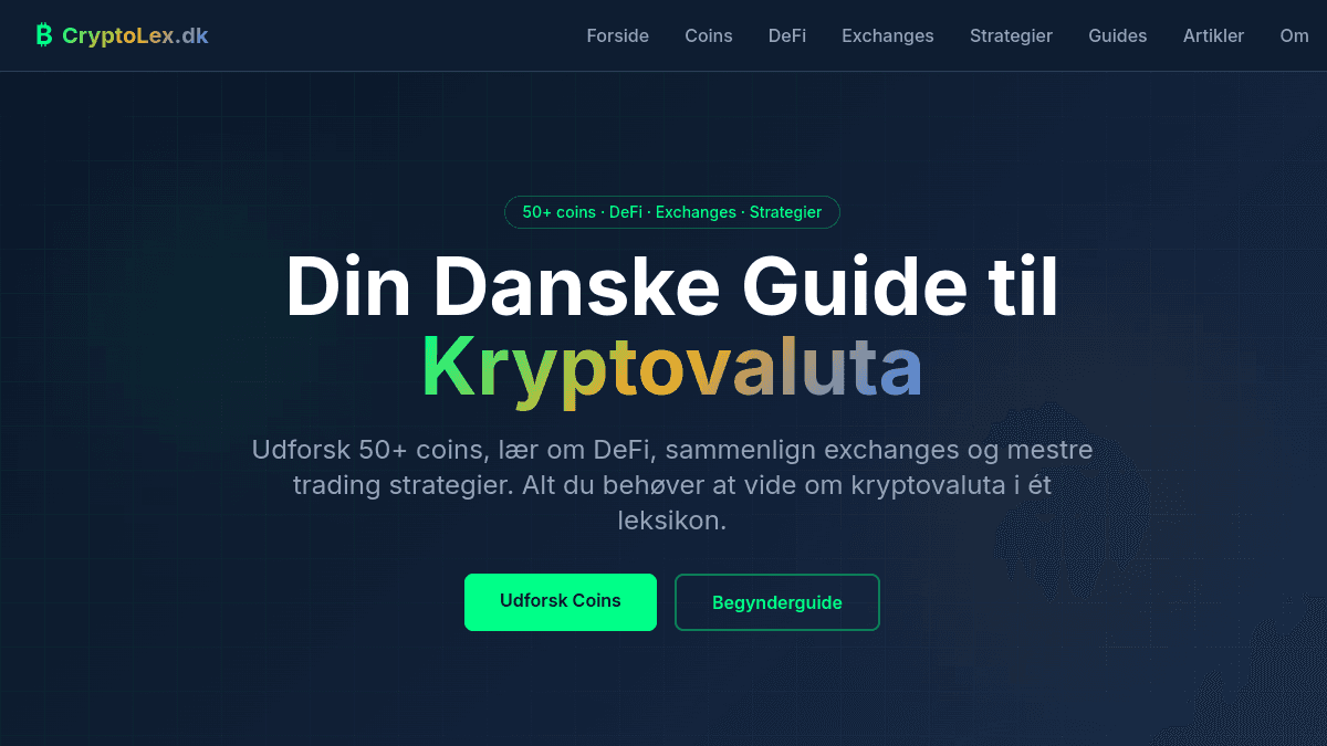 Screenshot af CryptoLex