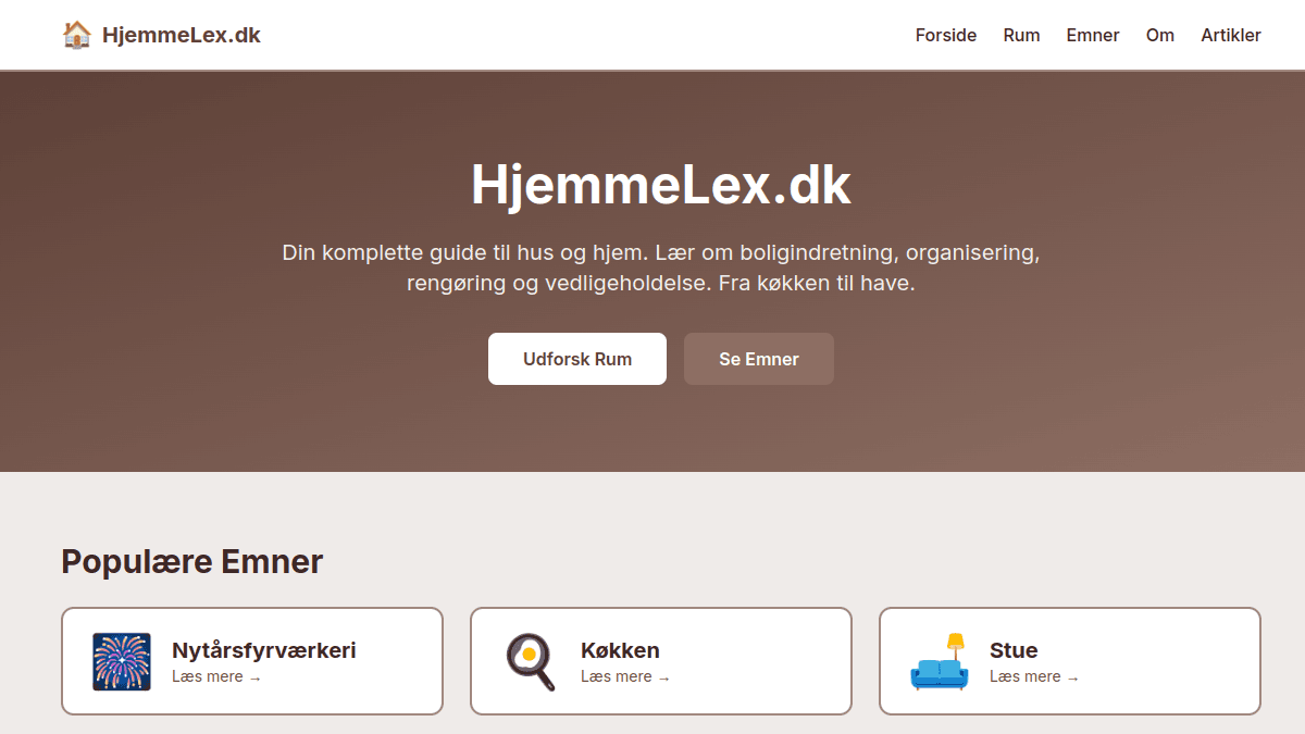 Screenshot af HjemmeLex