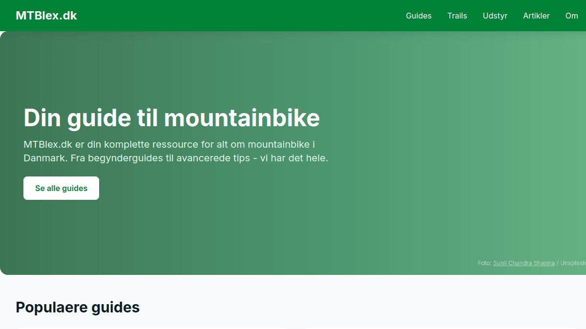 Screenshot af MTBlex