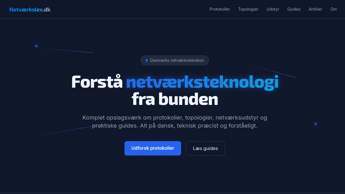 Screenshot af Netværkslex