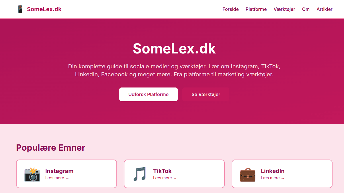 Screenshot af SomeLex