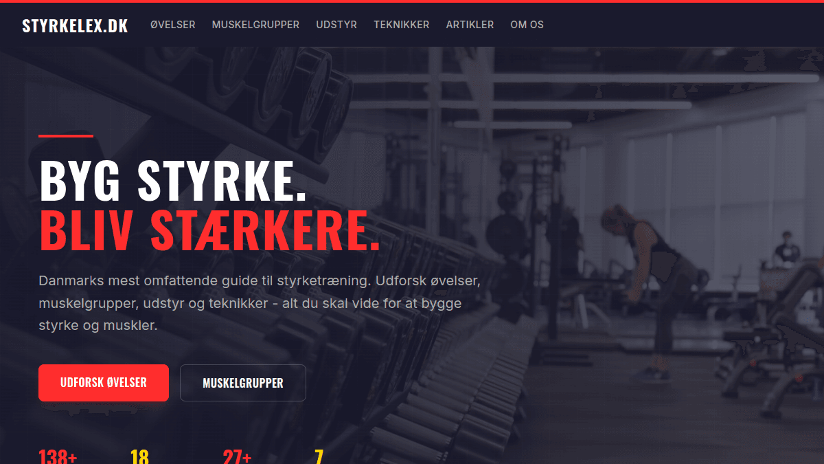 Screenshot af Styrkelex