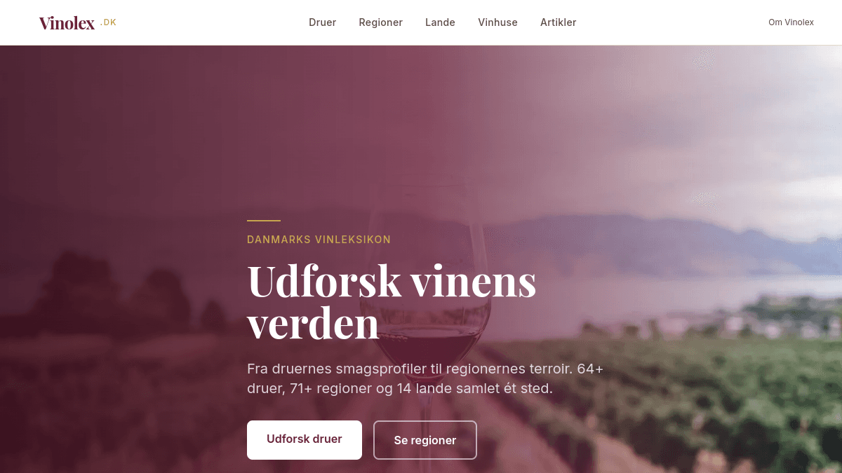 Screenshot af Vinolex